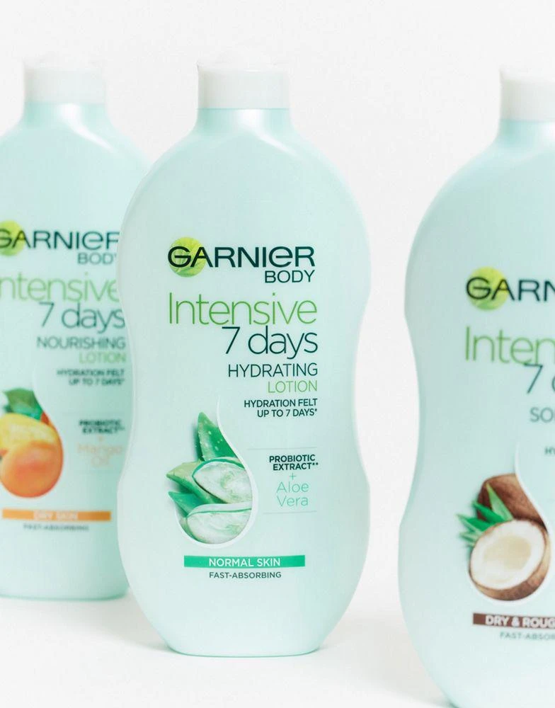 商品Garnier|Garnier Intensive 7 Days Aloe Vera Probiotic Extract Body Lotion Normal Skin 400ml,价格¥29,第4张图片详细描述