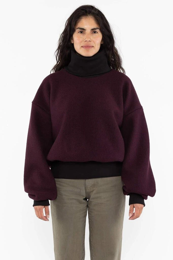 商品Los Angeles Apparel|RWHR313 - Wool Turtleneck Sweater with Heavy Cotton Rib,价格¥897,第2张图片详细描述