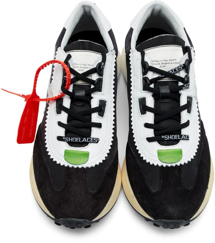 商品Off-White|Black & White Running Sneakers,价格¥2967,第5张图片详细描述