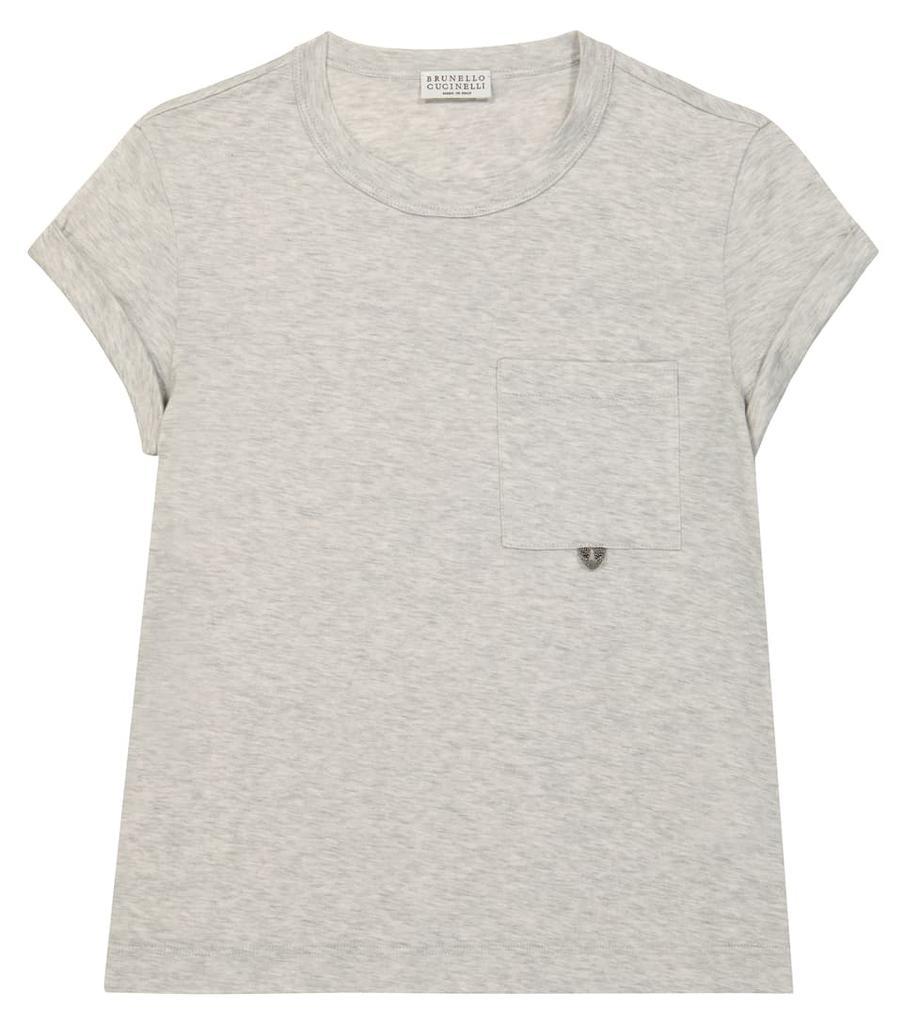 商品Brunello Cucinelli|棉质针织T恤,价格¥661-¥713,第1张图片