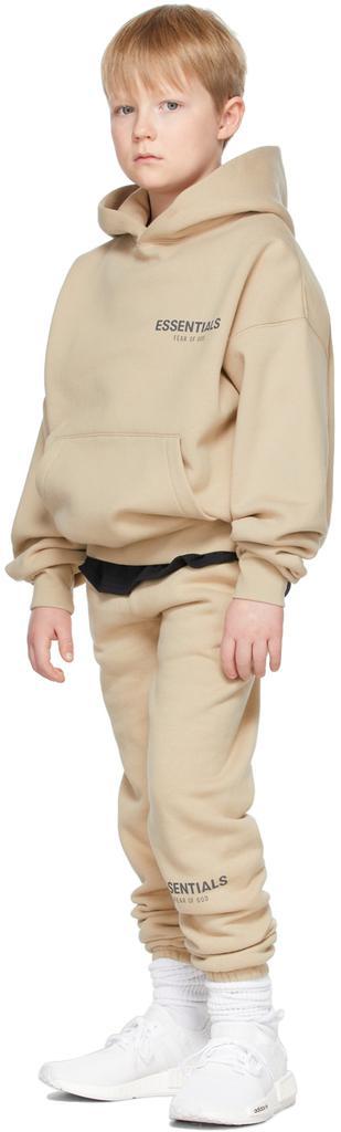 商品Essentials|SSENSE Exclusive Kids Beige Pullover Hoodie,价格¥384,第1张图片