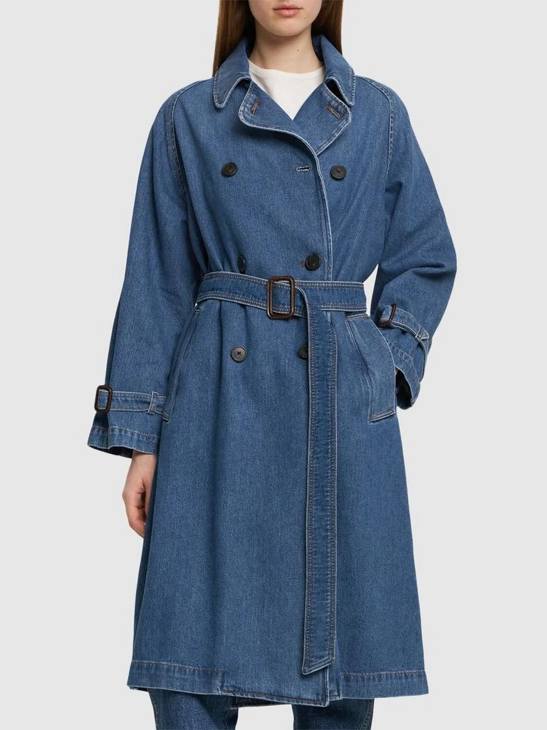 商品Weekend Max Mara|Blasy Belted Denim Trench Coat,价格¥2707,第2张图片详细描述