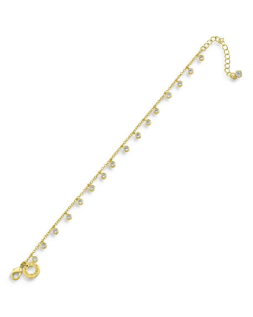 Cubic Zirconia Charm Bracelet in 14K Gold Plated 商品