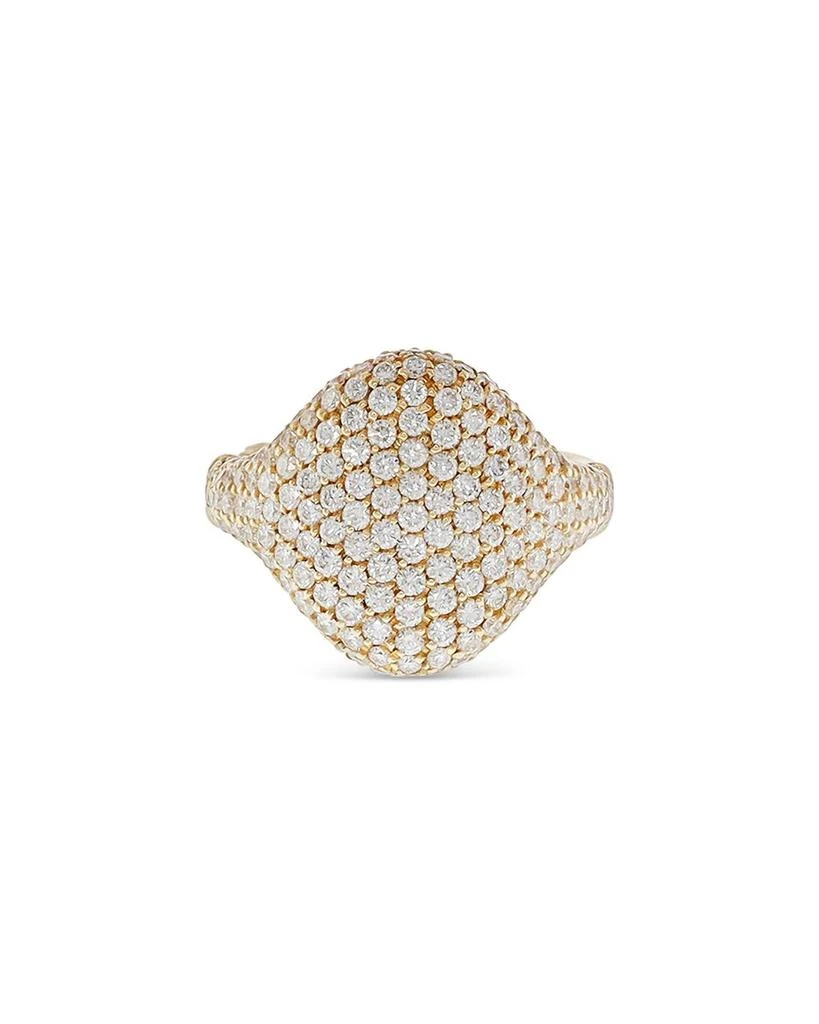 18K Yellow Gold Diamond Pavé Ring, 1.55 ct. t.w. - Exclusive, Italy Campaign 商品