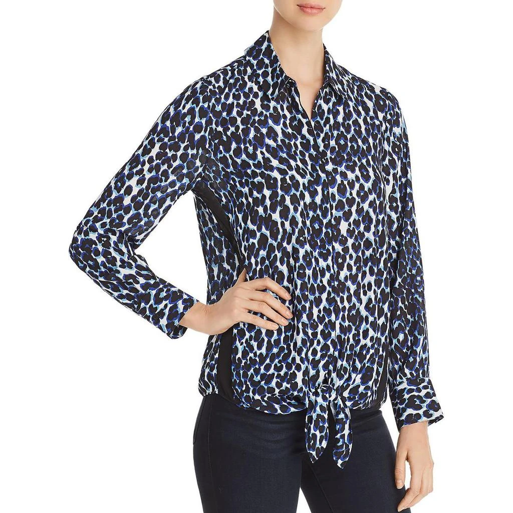 商品Le Gali|Le Gali Womens Ariel Chiffon Contrast Trim Button-Down Top,价格¥122,第2张图片详细描述