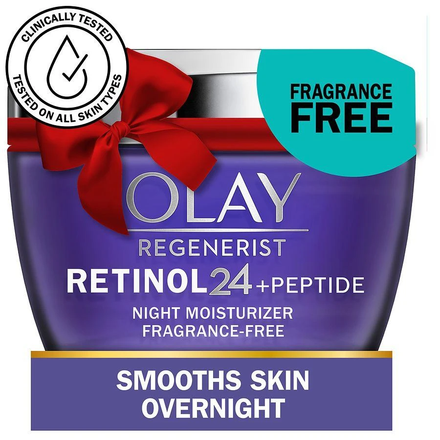 商品Olay|Retinol 24 Face Moisturizer, Anti-Aging Night Face Cream Fragrance-Free,价格¥222,第3张图片详细描述