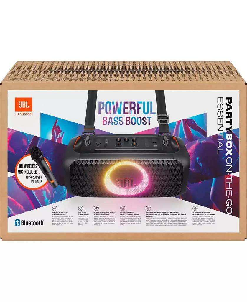 商品JBL|Party Box On The Go Essential Bluetooth Speaker,价格¥2618,第2张图片详细描述