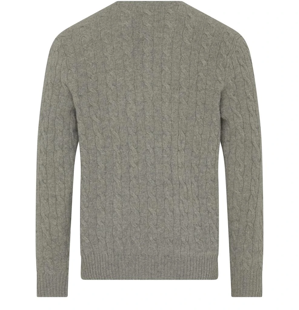 商品Ralph Lauren|Round-neck cable knit sweater with logo,价格¥1335,第3张图片详细描述