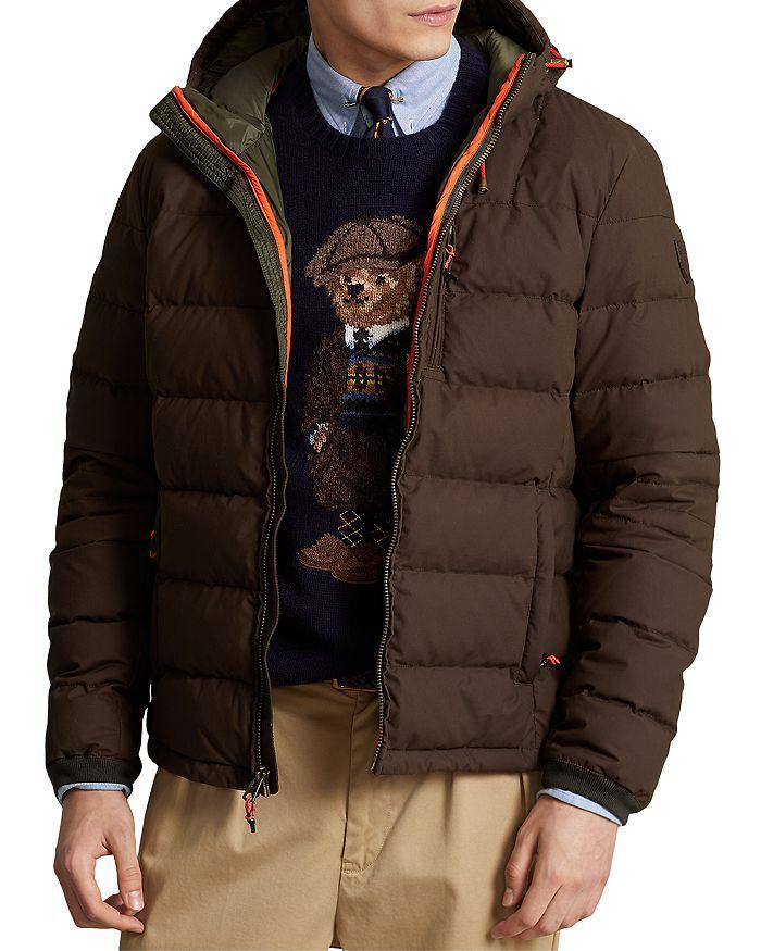 商品Ralph Lauren|Oilcloth Quilted Hooded Down Jacket,价格¥2999,第3张图片详细描述