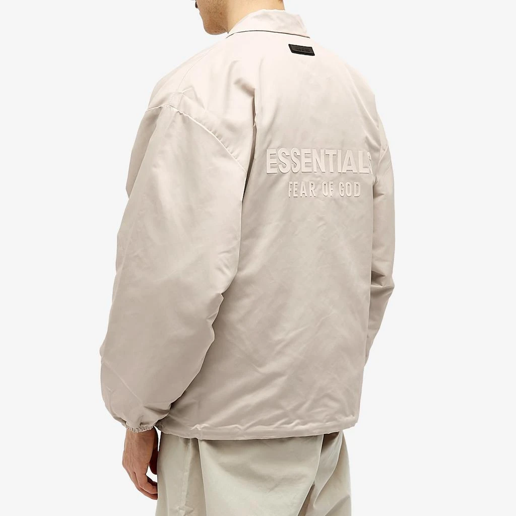 商品Essentials|Fear of God Essentials Coaches Jacket - Silver Cloud,价格¥1265,第3张图片详细描述