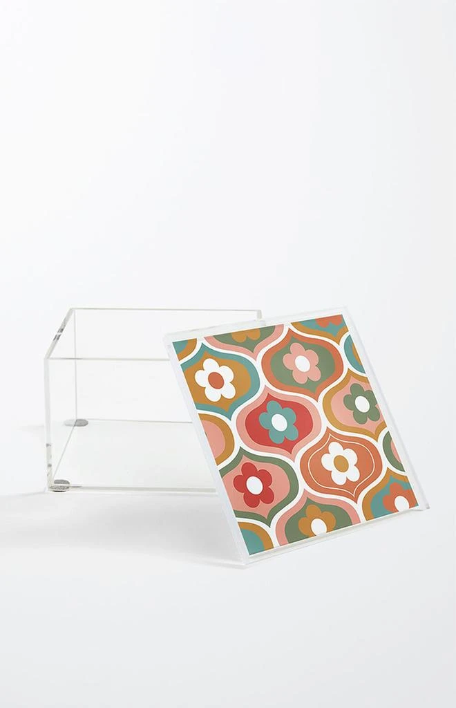 商品DENY Designs|Emanuela Carratoni Vintage Floral Geometry Acrylic box,价格¥241,第2张图片详细描述