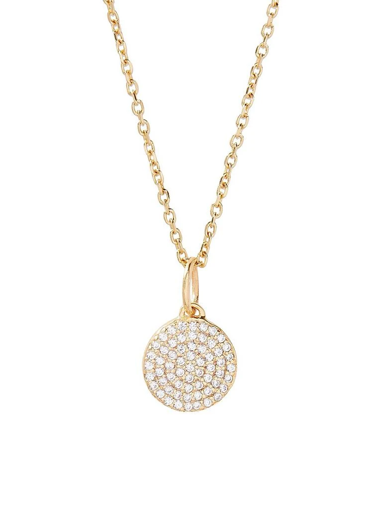 商品brook & york|Adeline Charm 14K-Gold Vermeil & White Topaz Pendant Necklace,价格¥814,第1张图片