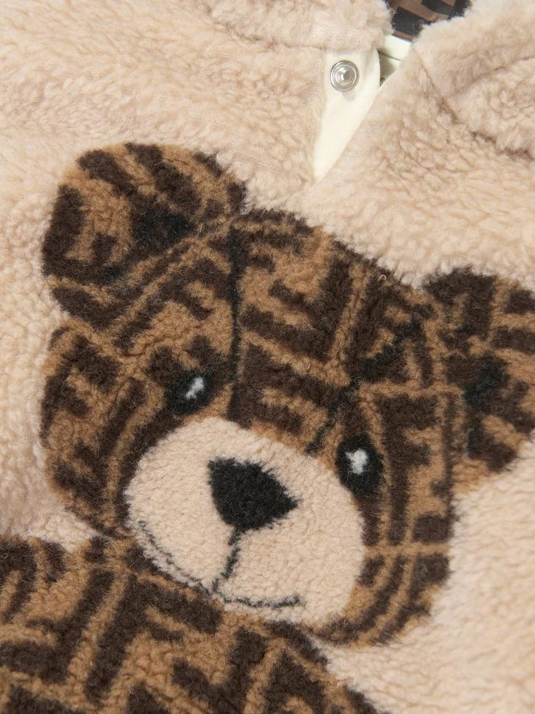 商品Fendi|Fendi Baby Wool Bear Hoodie in Beige,价格¥4239,第3张图片详细描述