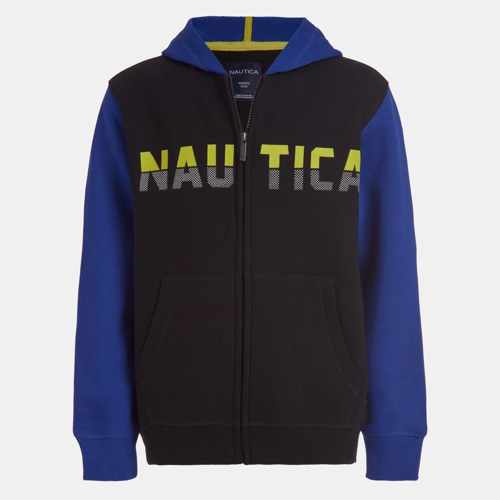 商品Nautica|Nautica Toddler Boys' Colorblock Logo Full-Zip Hoodie (2T-4T),价格¥126,第3张图片详细描述