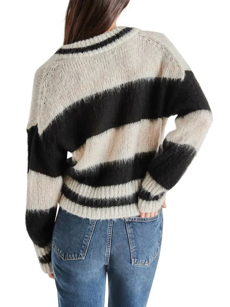 商品Steve Madden|Becca Cardigan In Black/white,价格¥385,第3张图片详细描述