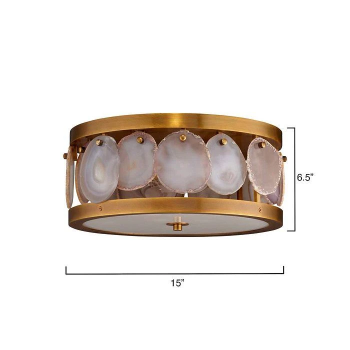 商品Jamie Young|Small Upsala Agate Flush Mount Ceiling Light,价格¥9508,第4张图片详细描述