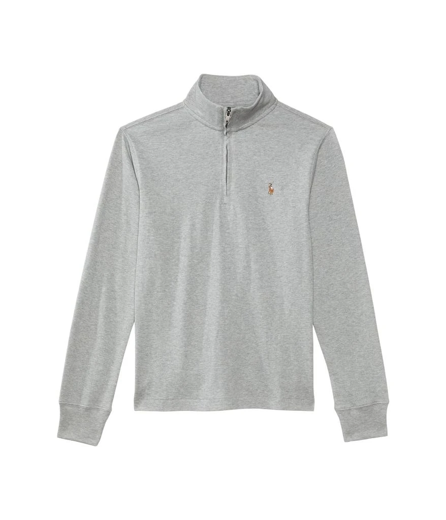 商品Ralph Lauren|Cotton Interlock Quarter-Zip Pullover (Big Kid),价格¥339,第1张图片