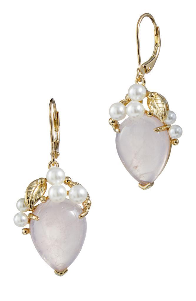 商品Savvy Cie Jewels|18K Gold Vermeil Green Onyx And Pearl Drop Earrings,价格¥617,第7张图片详细描述