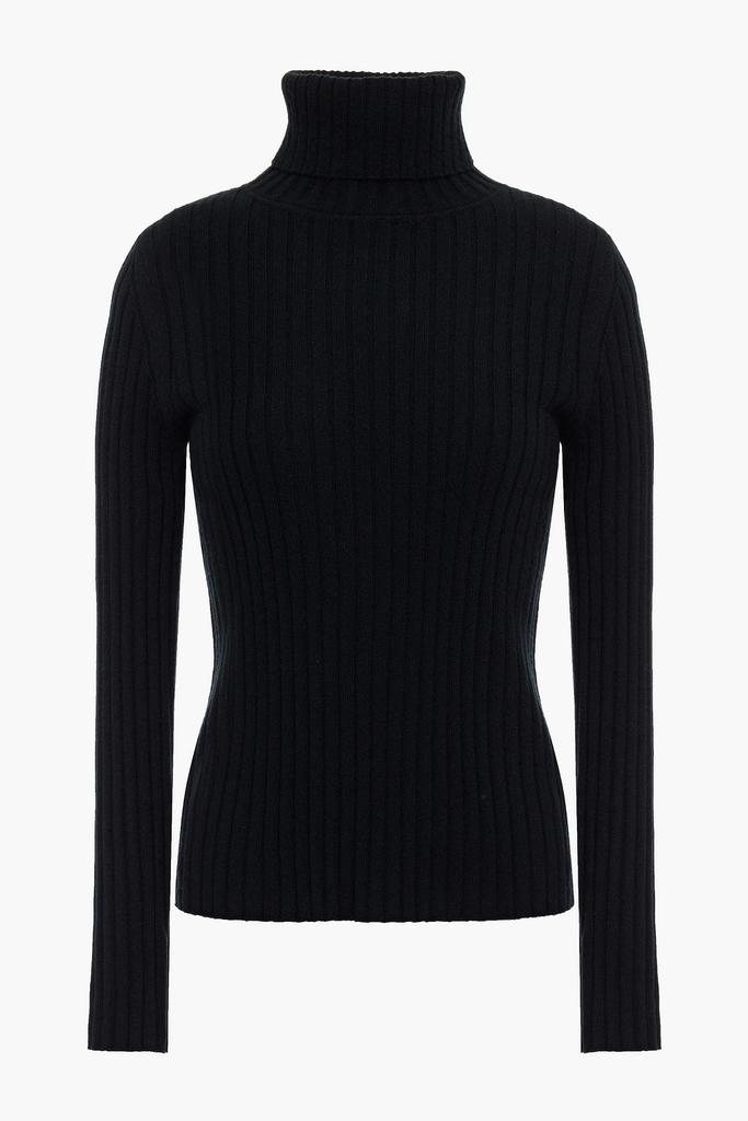 Ribbed cashmere turtleneck sweater商品第1张图片规格展示