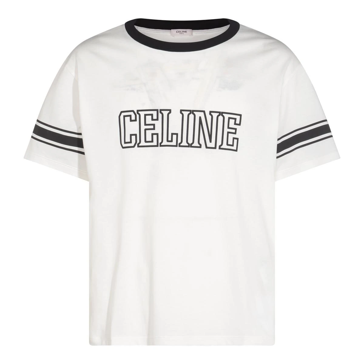 商品Celine|Celine 男士T恤 RX02N671Q01QF 白色,价格¥5393,第6张图片详细描述