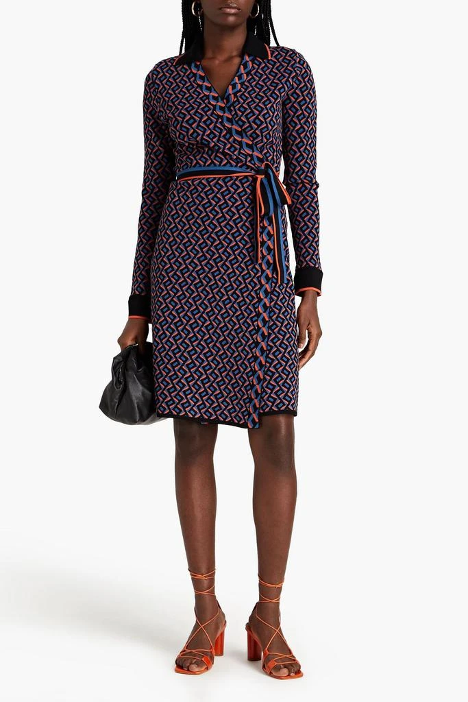 商品Diane von Furstenberg|Charissa jacquard-knit wrap dress,价格¥1127,第2张图片详细描述