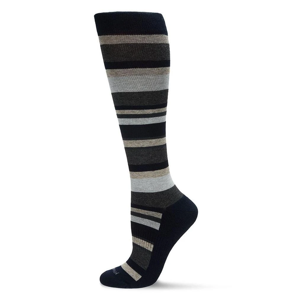 商品Memoi|Multi Striped Cotton Compression Socks,价格¥133,第1张图片