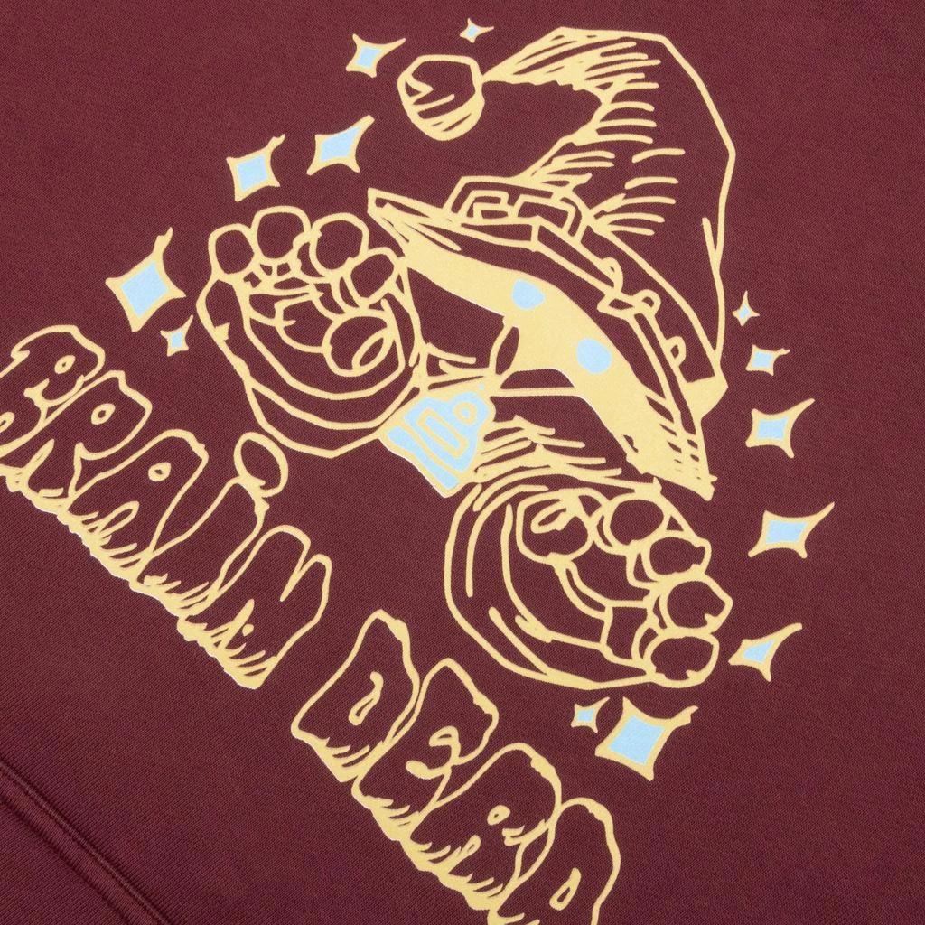 商品Brain Dead|Brain Dead Constantine The Wizard Hoodie- Maroon,价格¥532,第3张图片详细描述