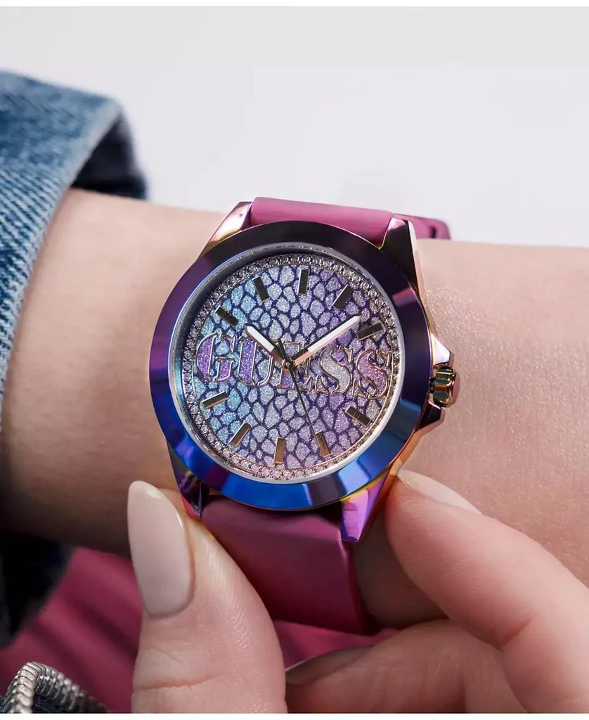 Women's Analog Purple Silicone Watch 36mm 商品