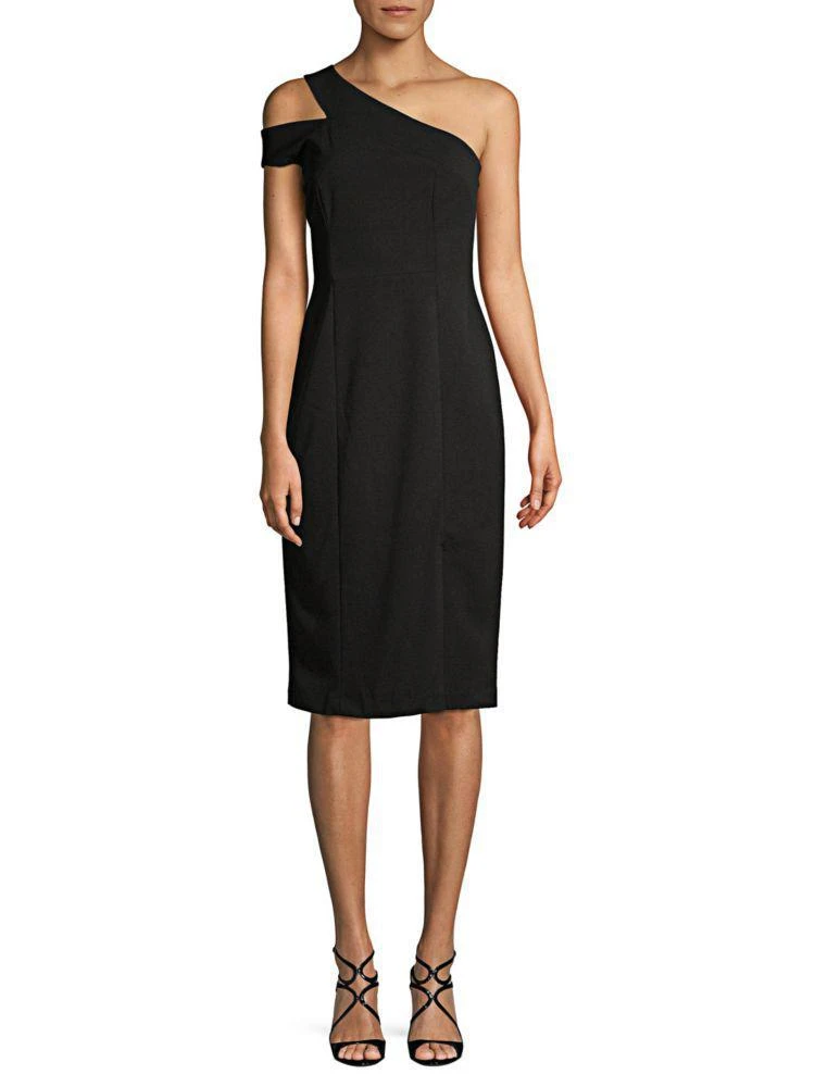 商品Maggy London|One-Shoulder Crepe Dress,价格¥396,第1张图片