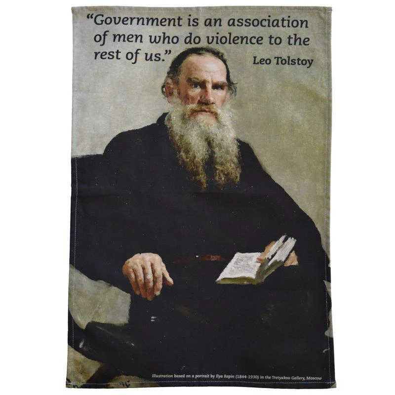 商品Radical Tea Towel|Leo Tolstoy Tea Towel,价格¥168,第1张图片