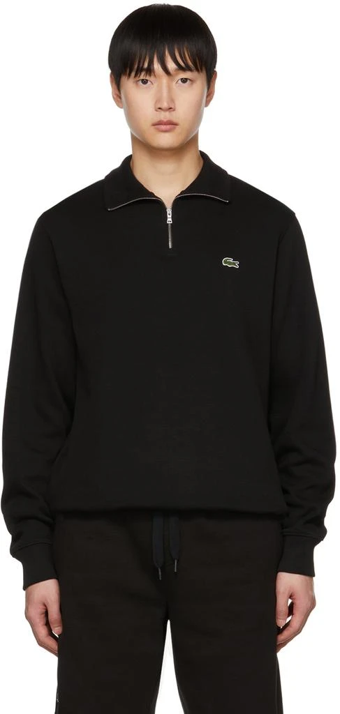 商品Lacoste|Black Classic Half-Zip Sweater,价格¥765,第1张图片