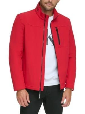 商品Calvin Klein|Stand Collar Jacket,价格¥522,第3张图片详细描述