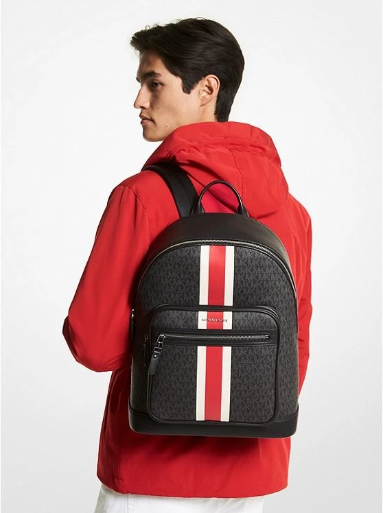 商品Michael Kors|Hudson Logo Stripe Backpack,价格¥1482,第4张图片详细描述