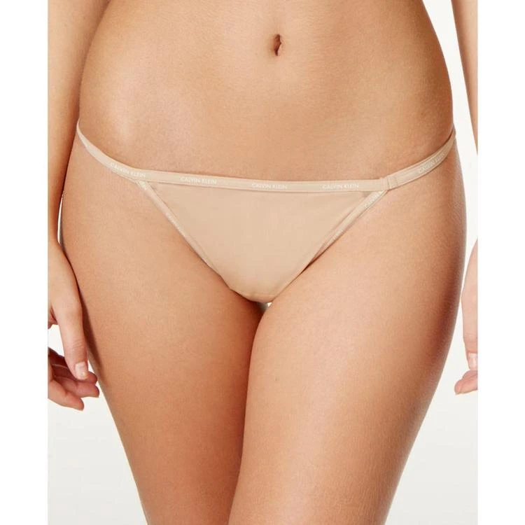 商品Calvin Klein|Sheer Marquisette Smooth Thong QF1681,价格¥165,第3张图片详细描述