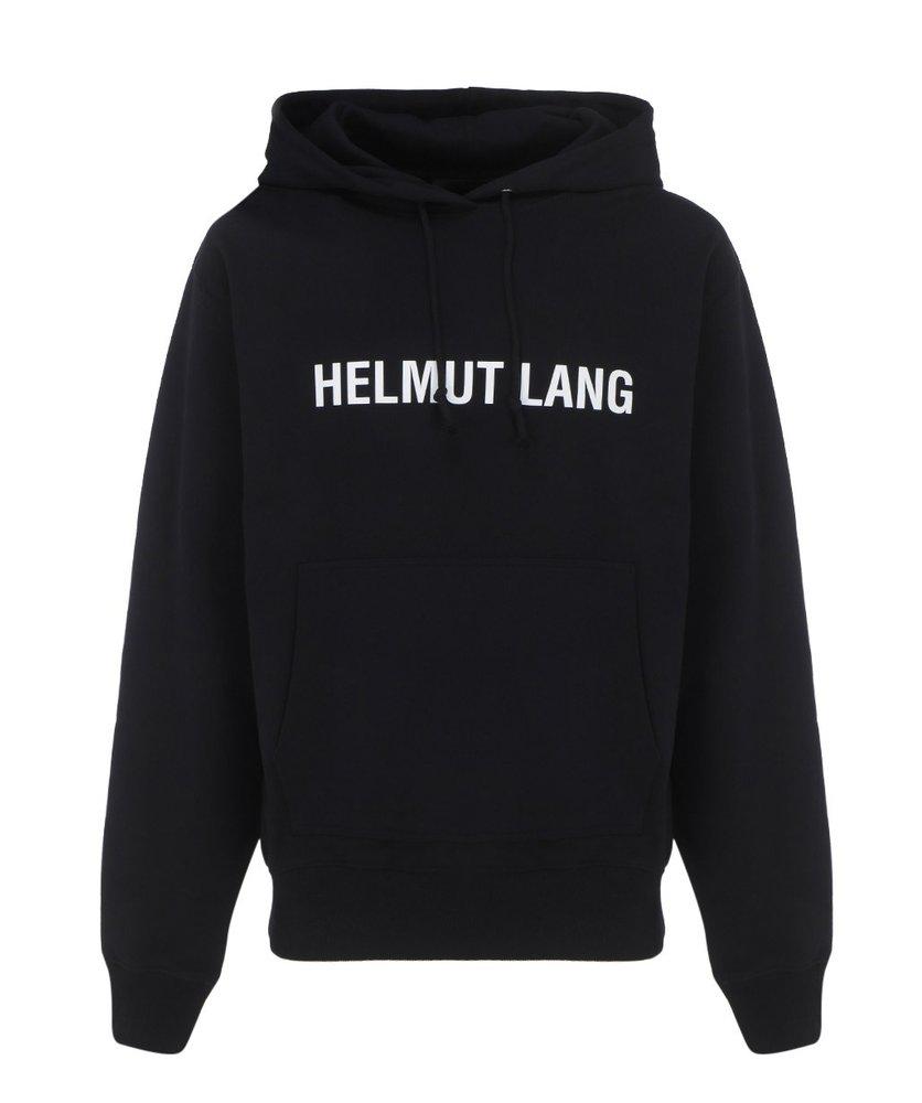 Helmut Lang Logo Printed Drawstring Hoodie商品第1张图片规格展示