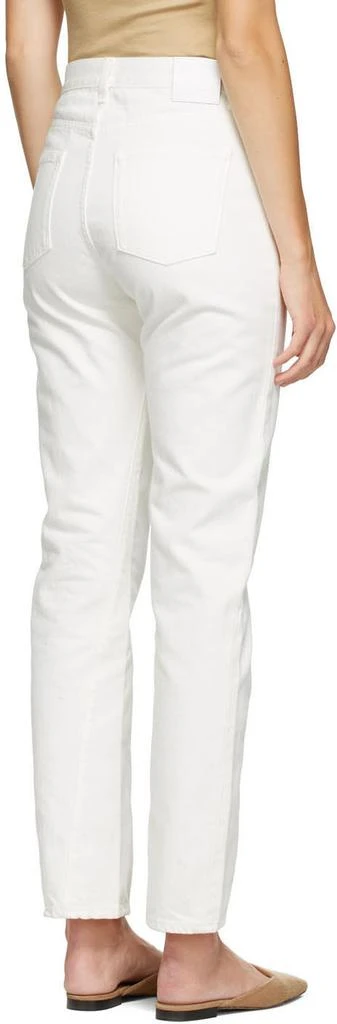 商品Totême|SSENSE Exclusive White Twisted Seam Jeans,价格¥1319,第3张图片详细描述