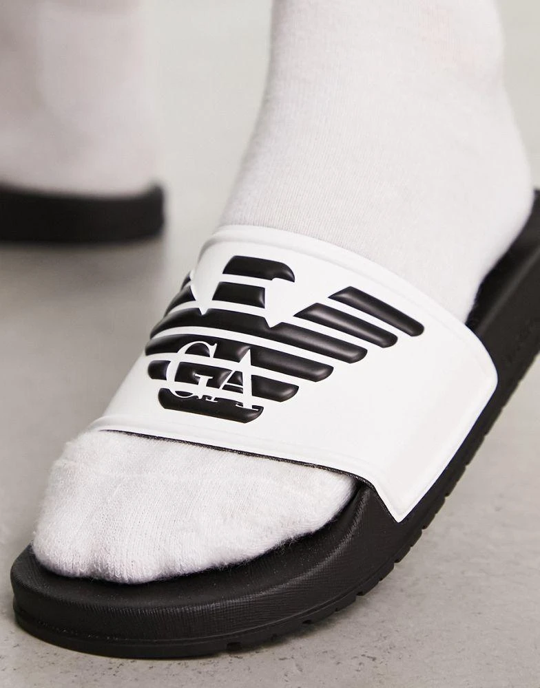 商品Emporio Armani|Emporio Armani Bodywear logo slides in black,价格¥408,第3张图片详细描述