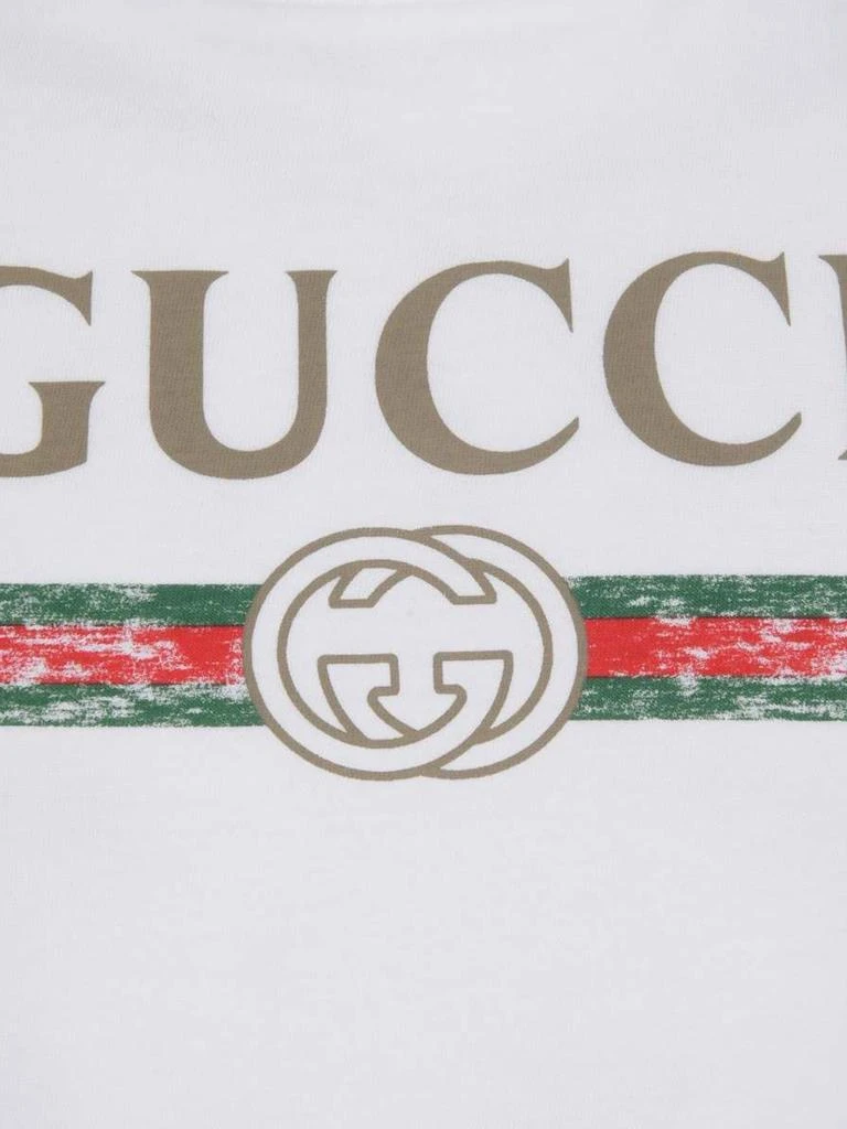 商品Gucci|Kids Logo Print T-Shirt,价格¥1511,第3张图片详细描述