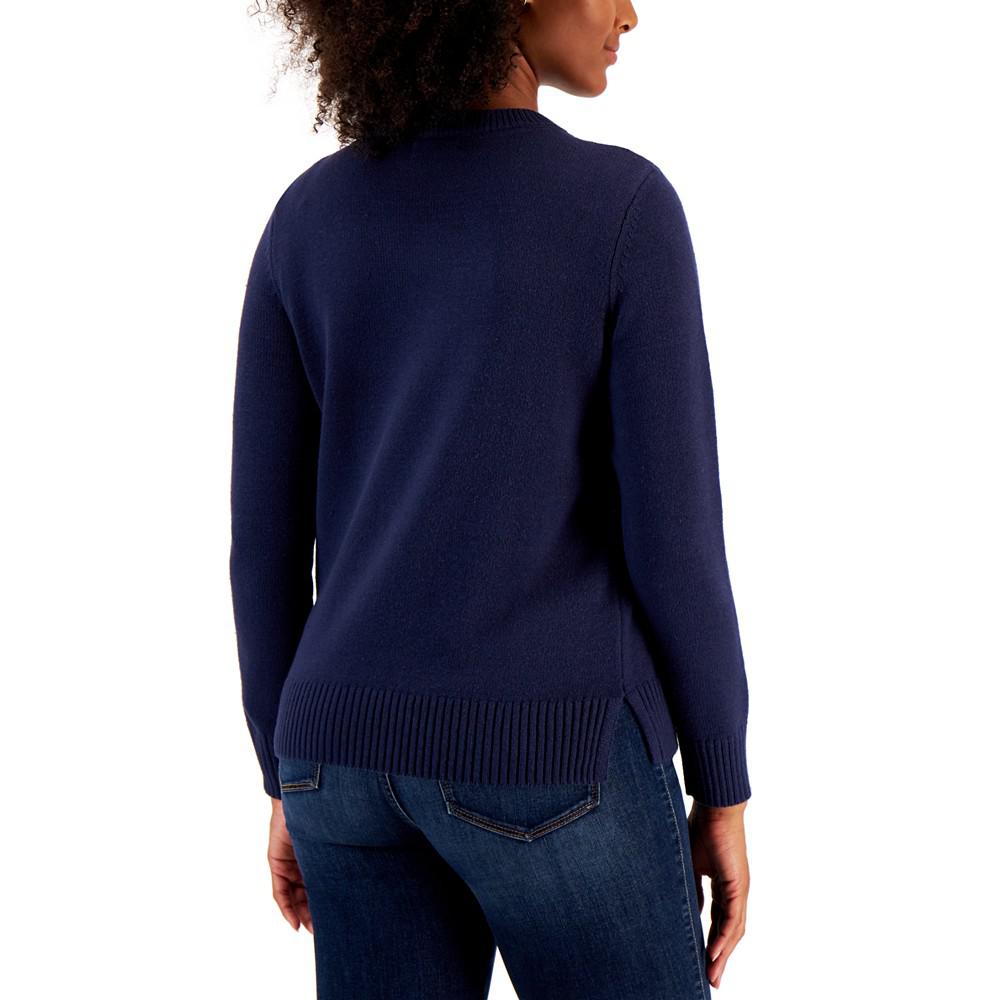 Women's Fair Isle Fox Sweater, Created for Macy's商品第2张图片规格展示