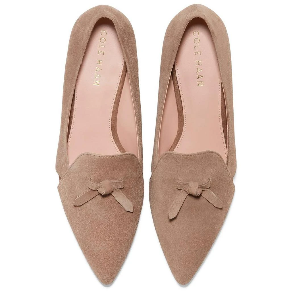 商品Cole Haan|Cole Haan Womens Viola Skimmer Faux Suede Pointed Toe Loafers,价格¥349,第4张图片详细描述