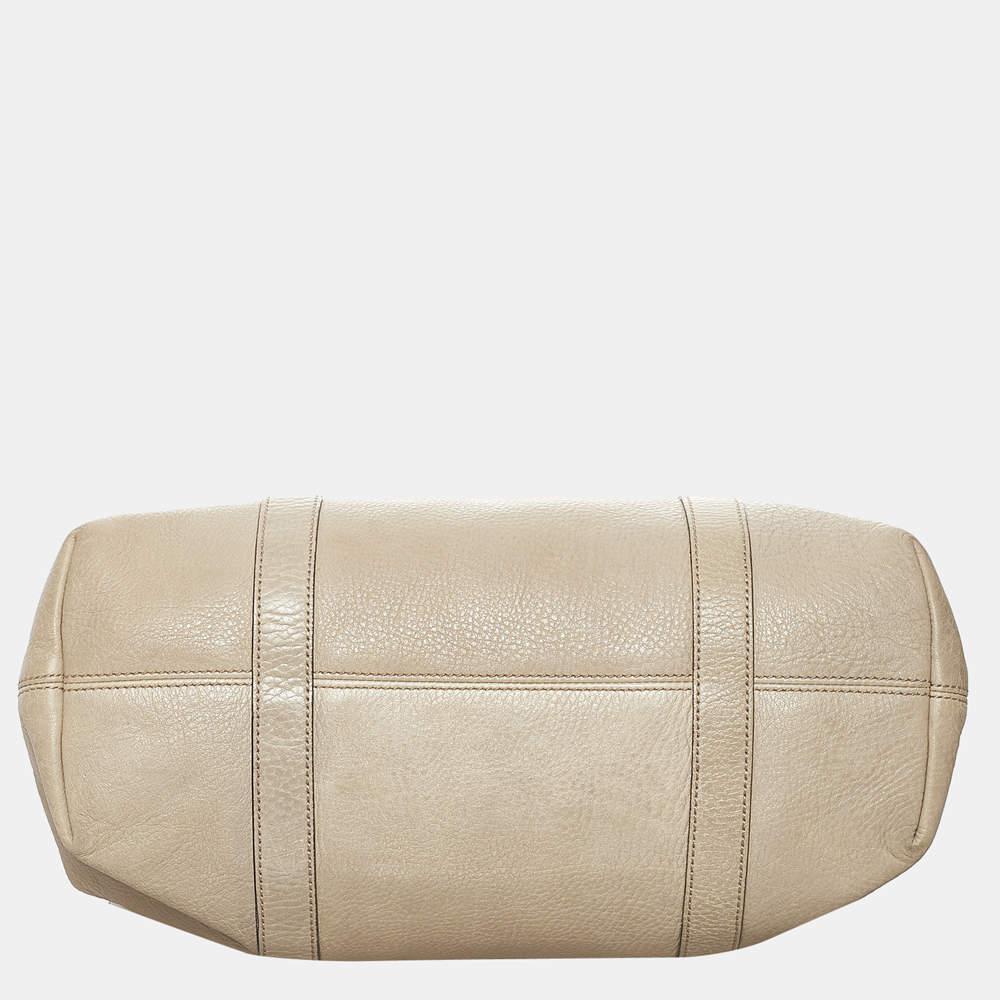 商品[二手商品] Gucci|Gucci Brown Twins Leather Tote Bag,价格¥4649,第6张图片详细描述