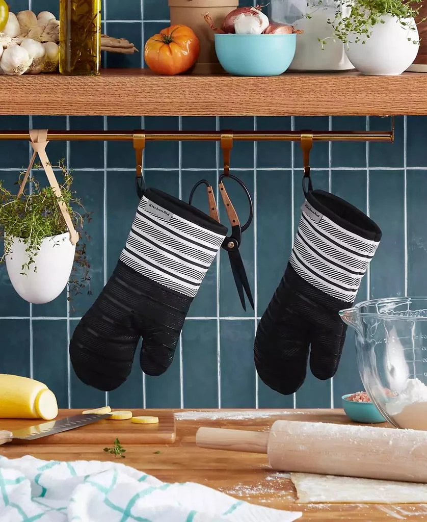 商品KitchenAid|Albany Oven Mitt 2-Pack Set, 7" x 13",价格¥223,第4张图片详细描述