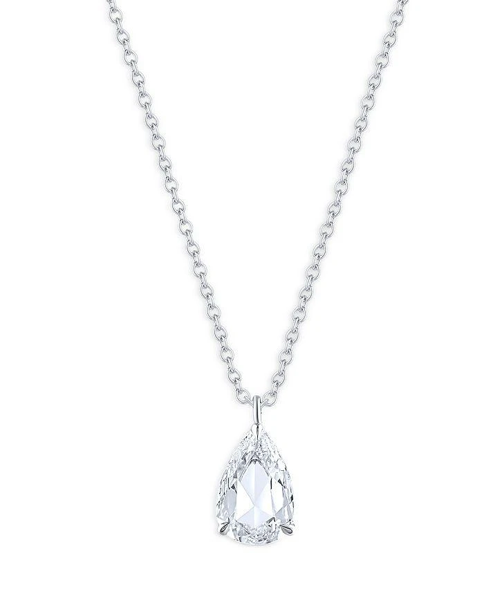 商品HARAKH|Rose Cut Diamond Pear Shaped Pendant Necklace in 18K White Gold, 0.40 ct. t.w.,价格¥26042,第1张图片