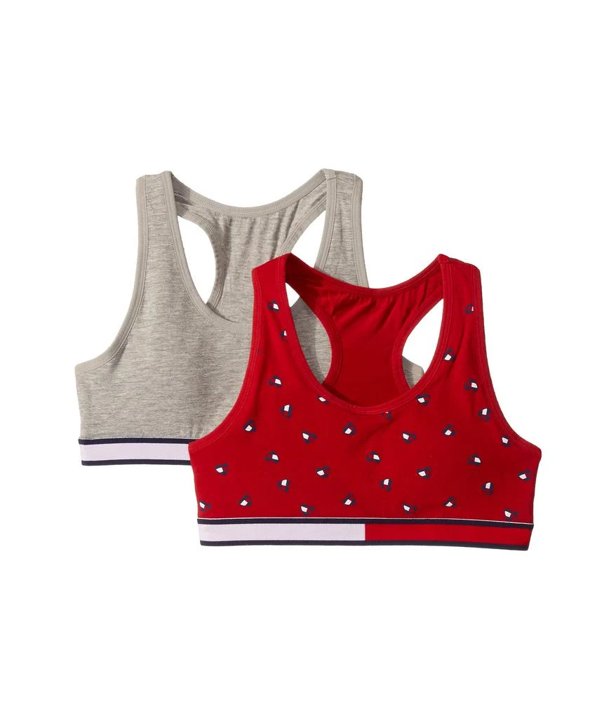 商品Tommy Hilfiger|2-Pack Heart Flag Crop Bra (Little Kids/Big Kids),价格¥147,第1张图片