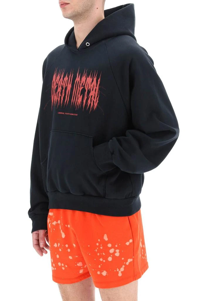 商品LIBERAL YOUTH MINISTRY|Liberal youth ministry cotton hoodie with print,价格¥1187,第4张图片详细描述