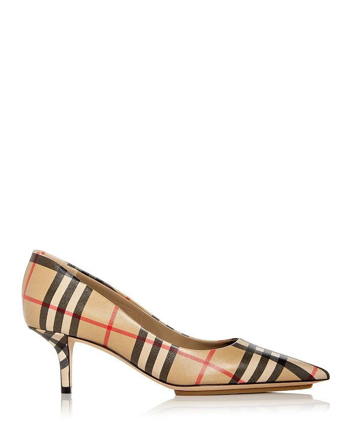 商品Burberry|Women's Aubri Kitten Heel Pumps,价格¥5783,第3张图片详细描述