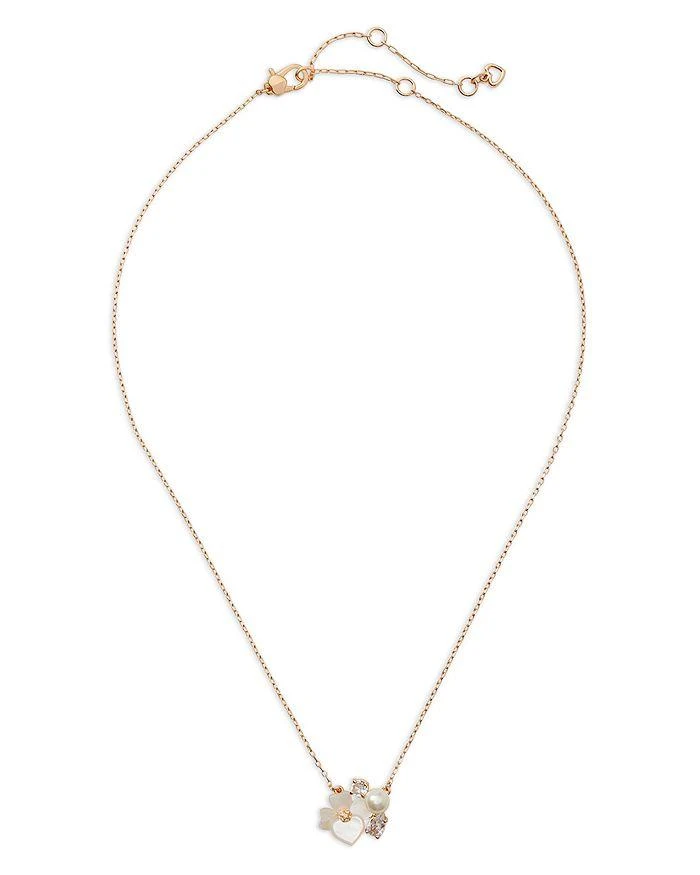 商品Kate Spade|Precious Pansy Cluster Pendant Necklace, 17"-20",价格¥738,第2张图片详细描述