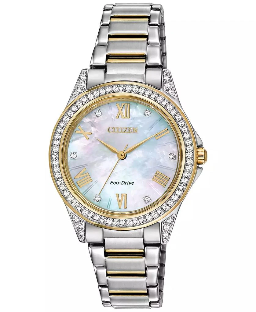 商品Citizen|Drive From Eco-Drive Women's Two-Tone Stainless Steel Bracelet Watch 34mm,价格¥2142,第1张图片