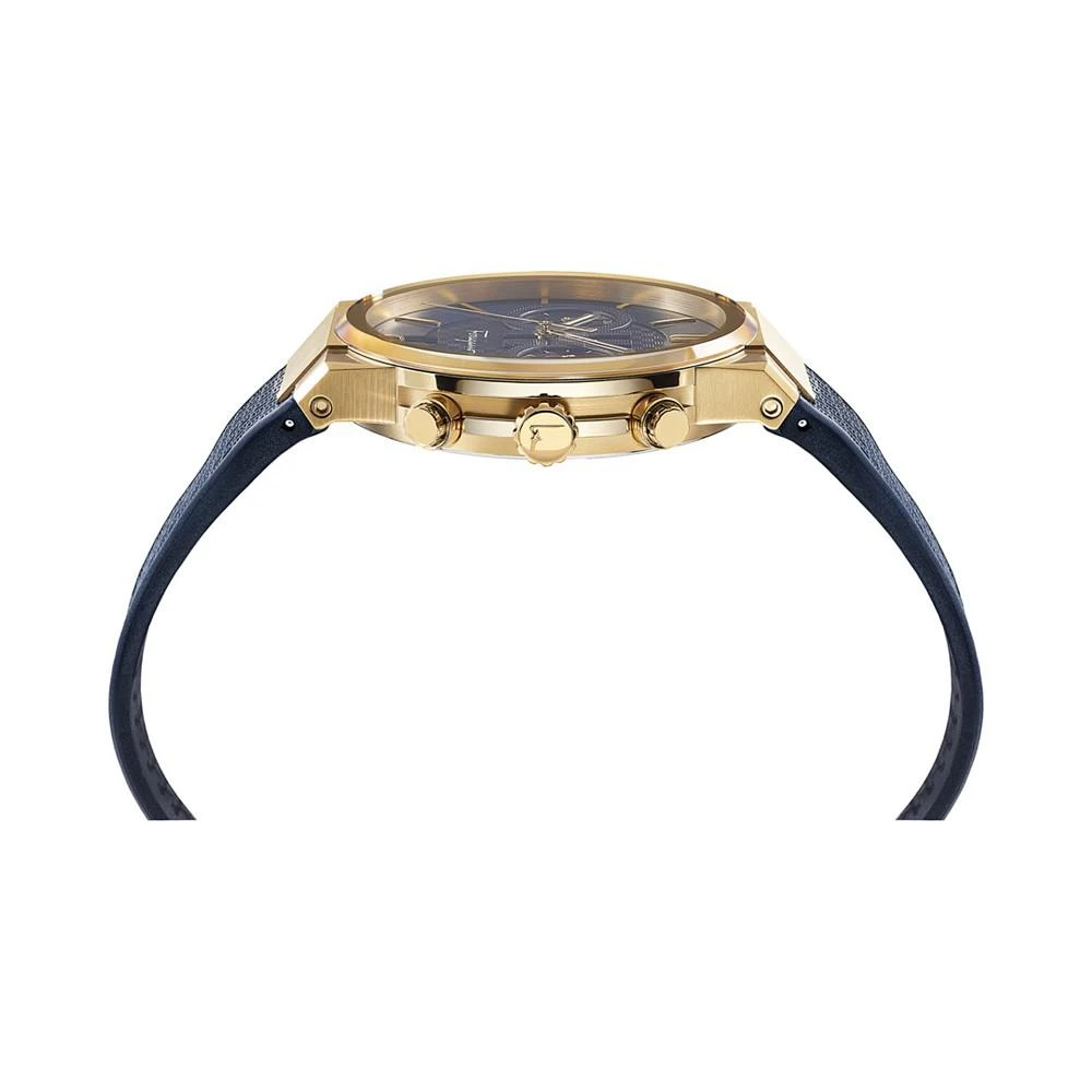 商品Salvatore Ferragamo|Men's Swiss Chronograph Ferragamo Sapphire Blue Silicone Strap Watch 41mm,价格¥8121,第2张图片详细描述