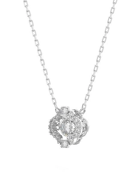 商品Swarovski|Sparkling Dance Rhodium-Plated & Crystal Necklace & Earrings Set,价格¥1448,第4张图片详细描述